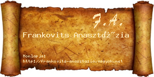 Frankovits Anasztázia névjegykártya